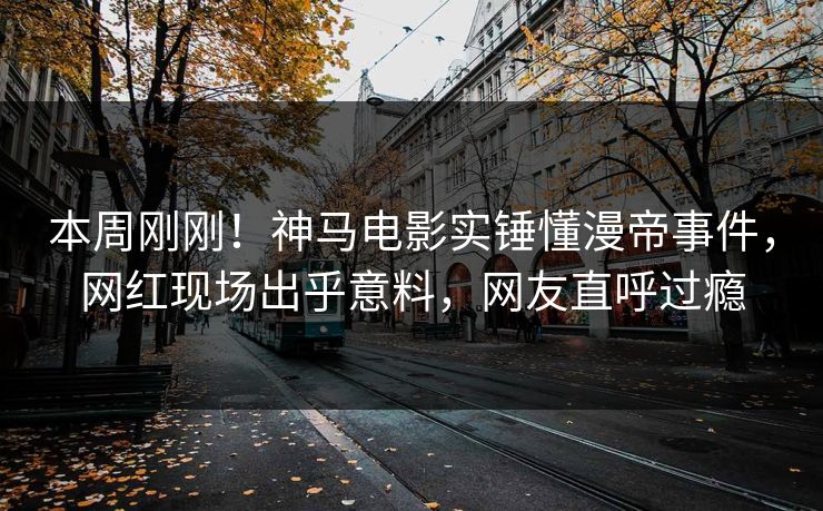 本周刚刚！神马电影实锤懂漫帝事件，网红现场出乎意料，网友直呼过瘾